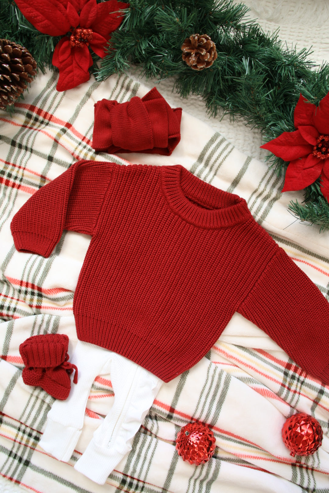 Knitted Headband | cherry
