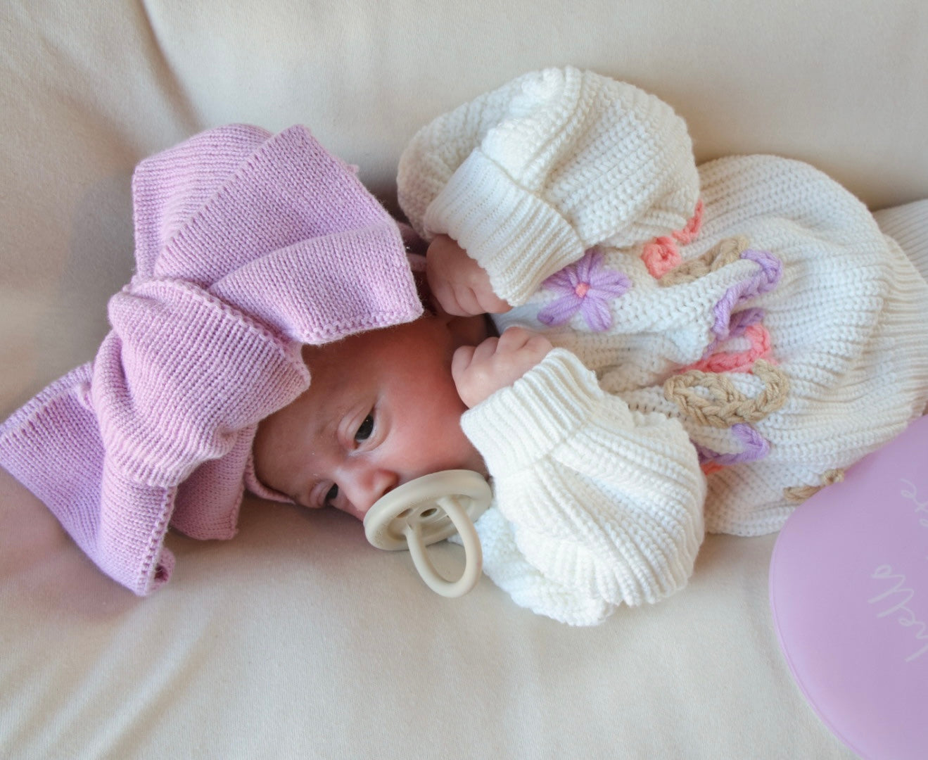 Knitted Lilac Headband