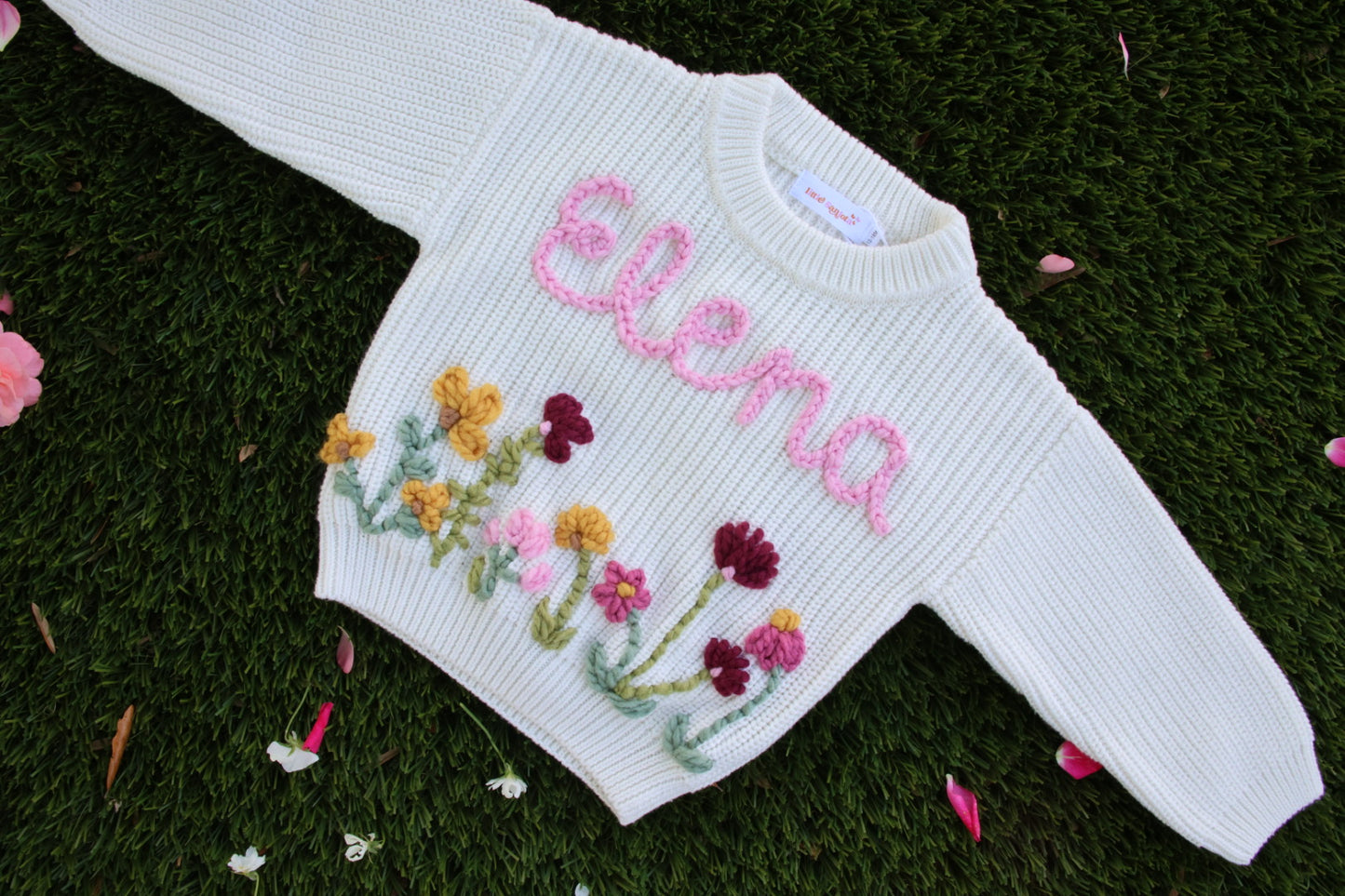 Flowers Embroidered Sweater