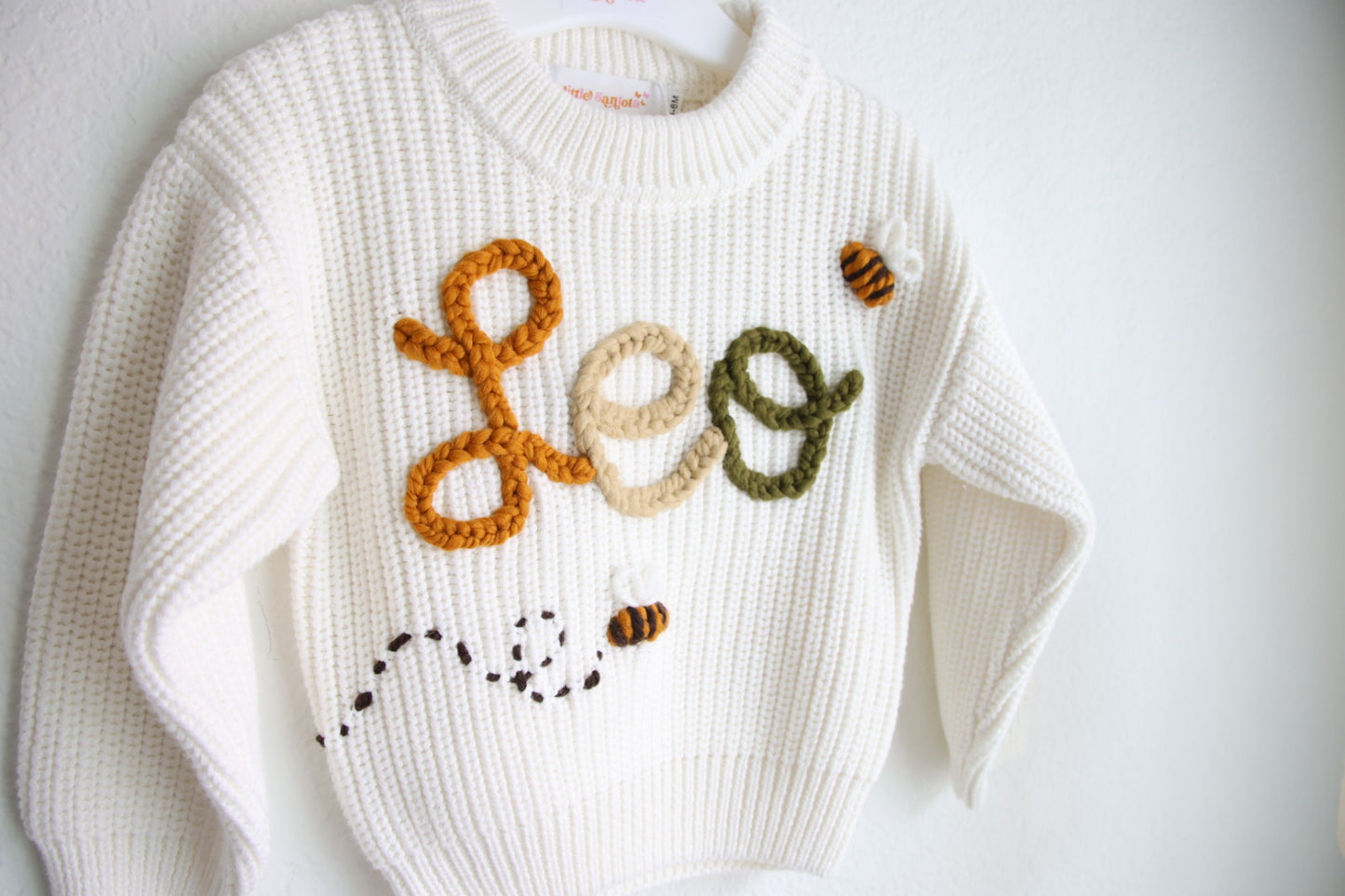 Personalized Embroidered Sweater | Off White | Baby | Toddler