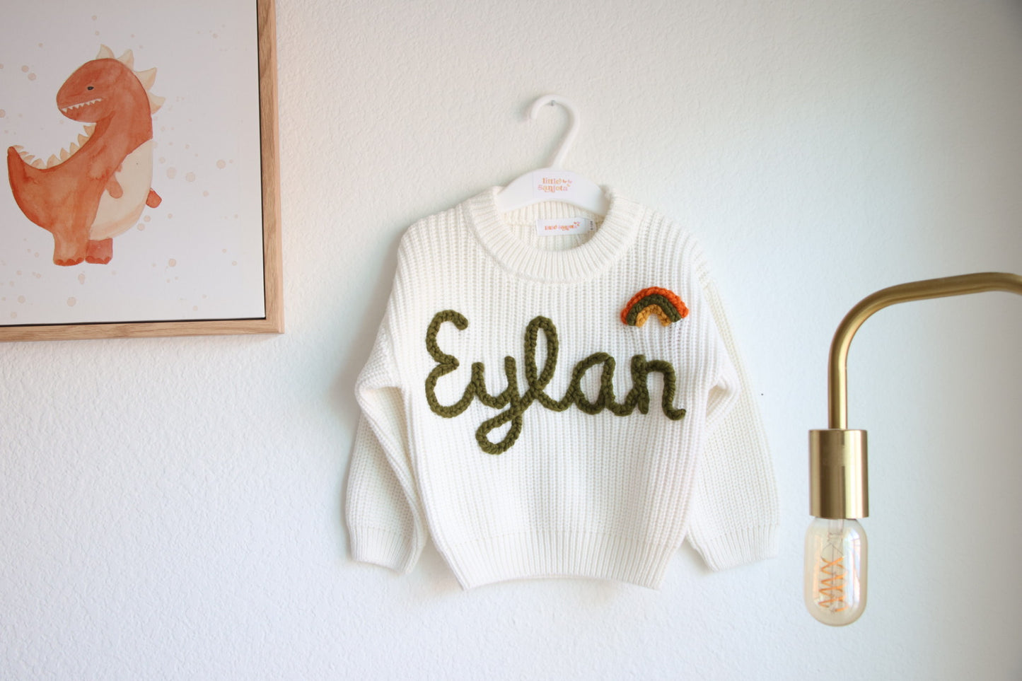 Personalized Embroidered Sweater | Off White | Baby | Toddler