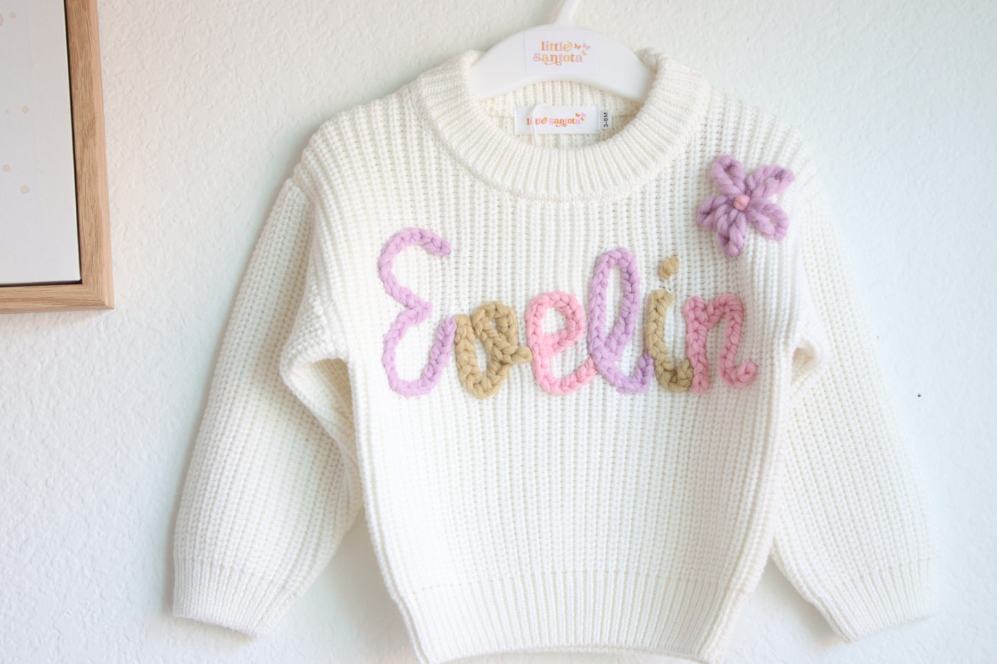 Personalized Embroidered Sweater | Off White | Baby | Toddler