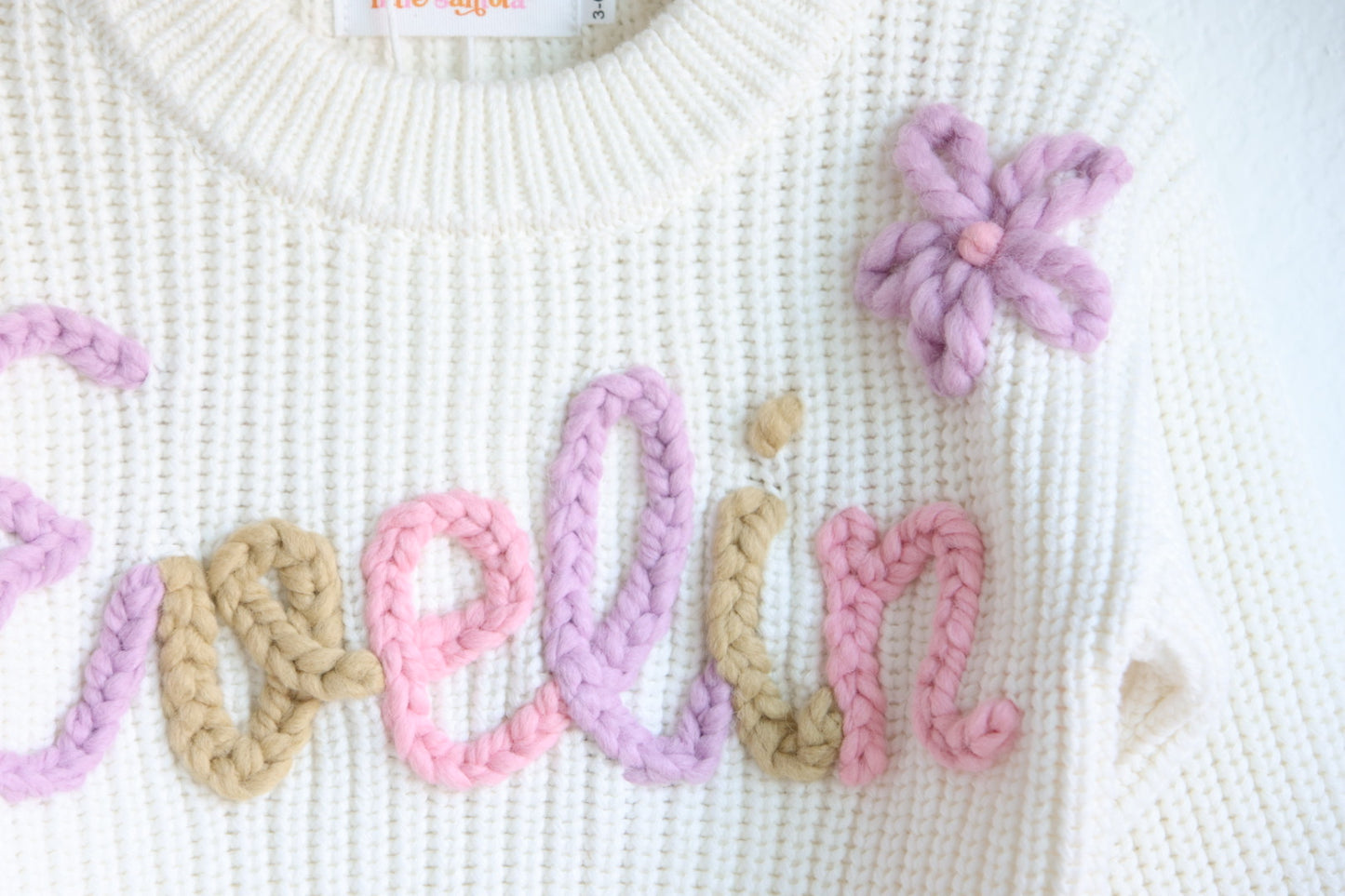 Personalized Embroidered Sweater | Off White | Baby | Toddler