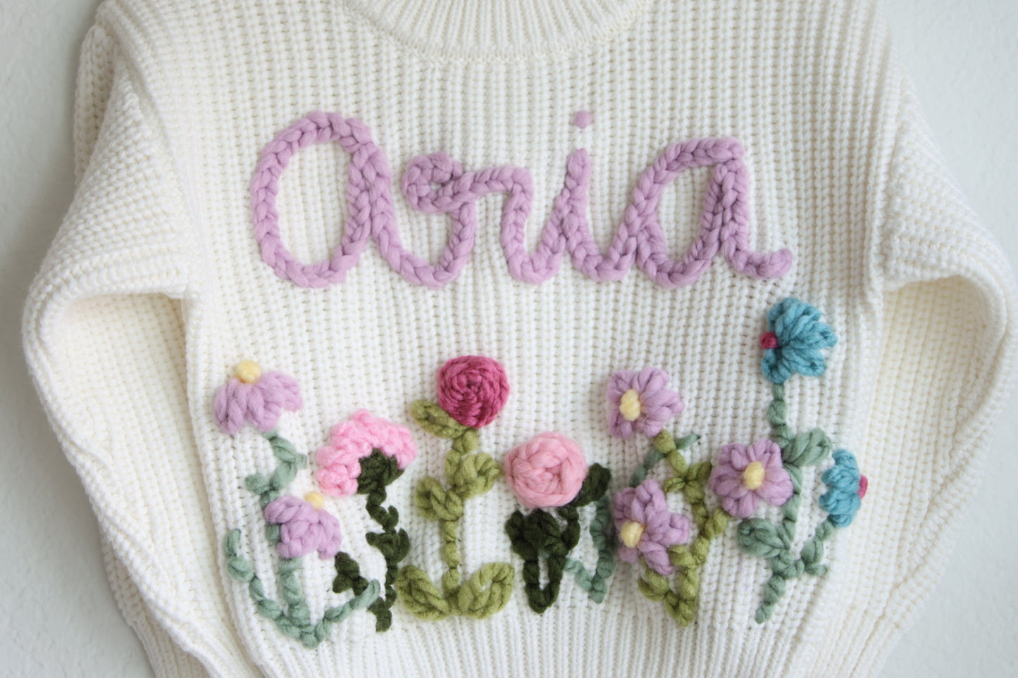 Flowers Embroidered Sweater