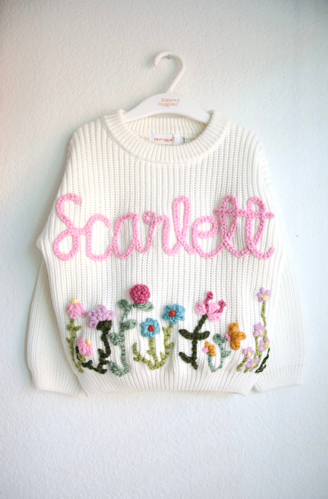 Flowers Embroidered Sweater