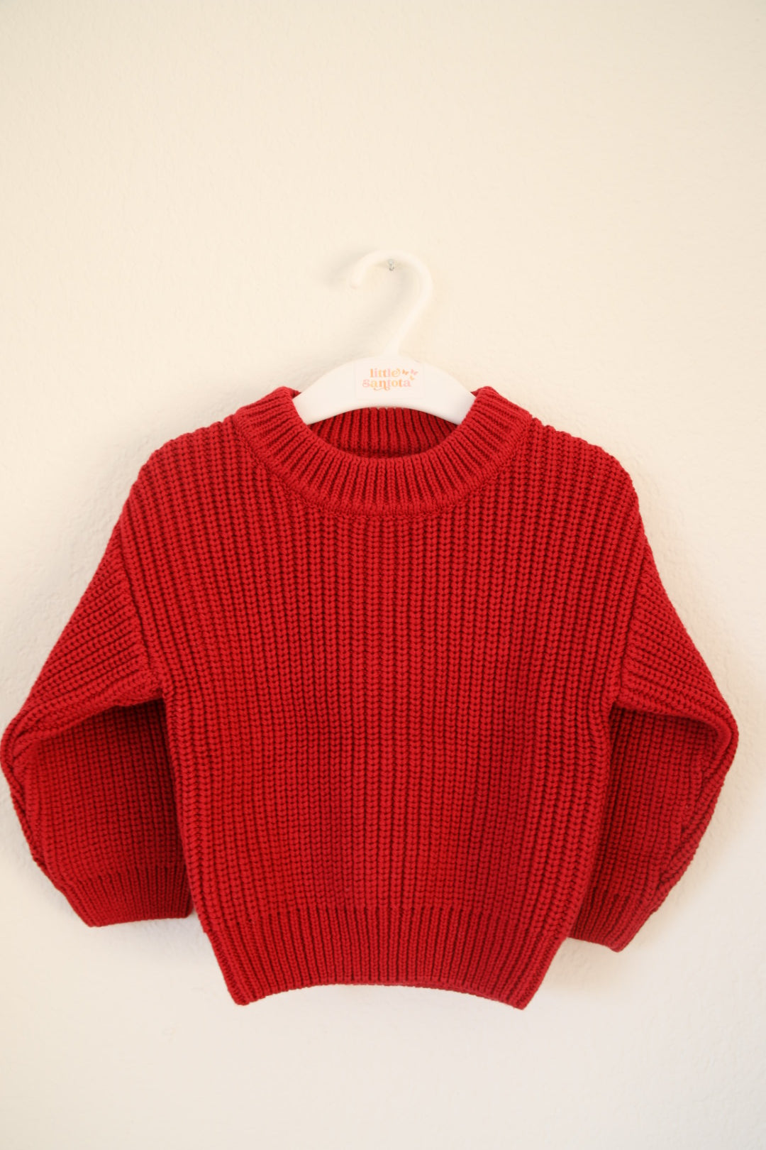 Cotton Sweater | Cherry | Baby