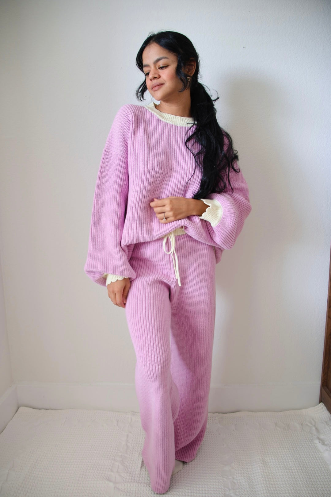 Knitted Cotton Set | Lilac