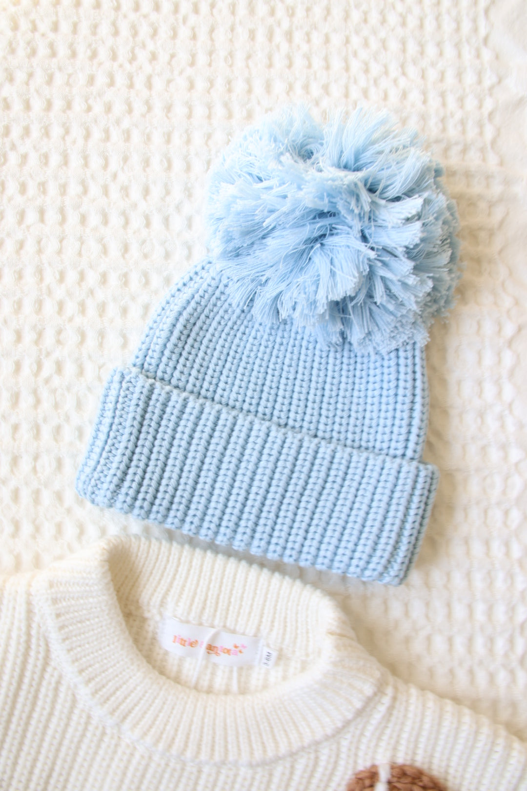 Knitted Baby Blue Hat