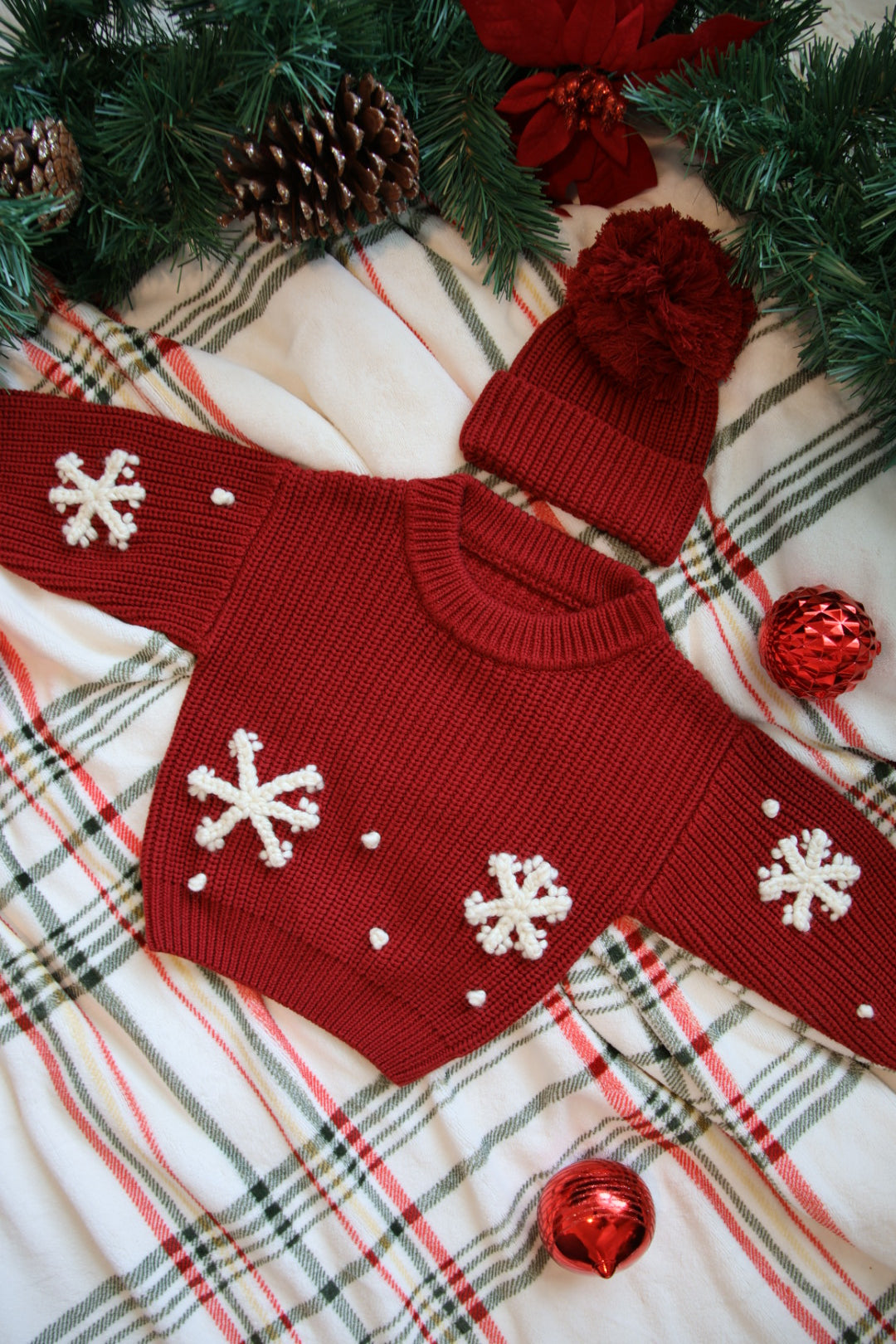 Knitted Hat | Red