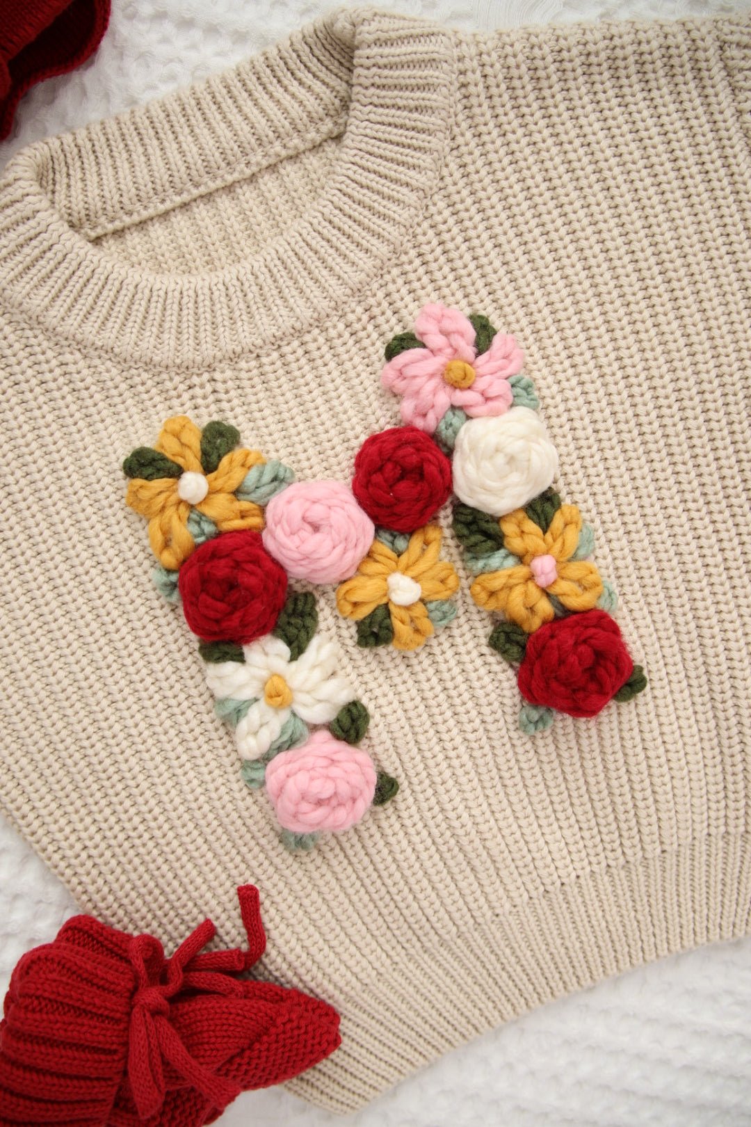 Initial Embroidered Sweater | Baby | Toddler