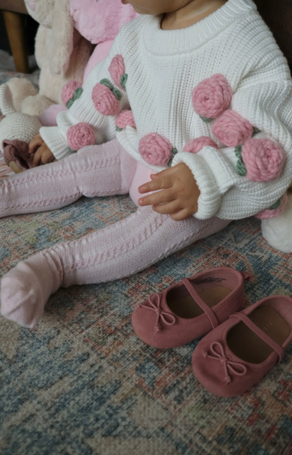 Roses Embroidered Sweater | Baby | Toddler