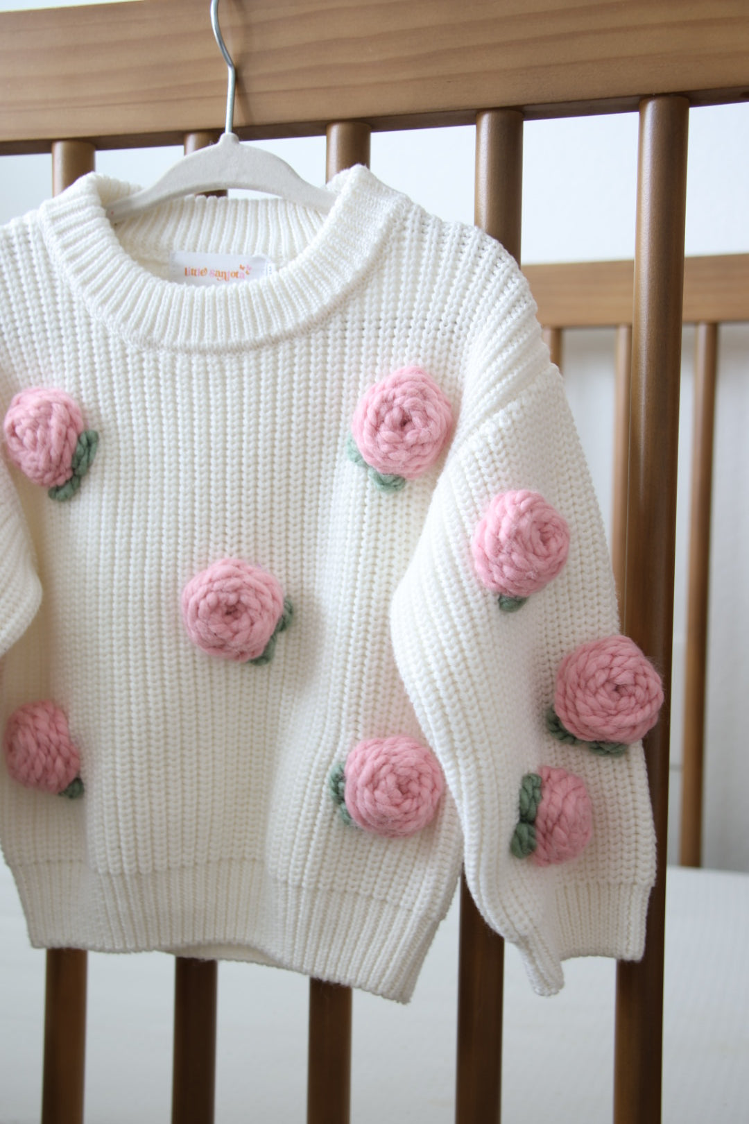 Roses Embroidered Sweater | Baby | Toddler