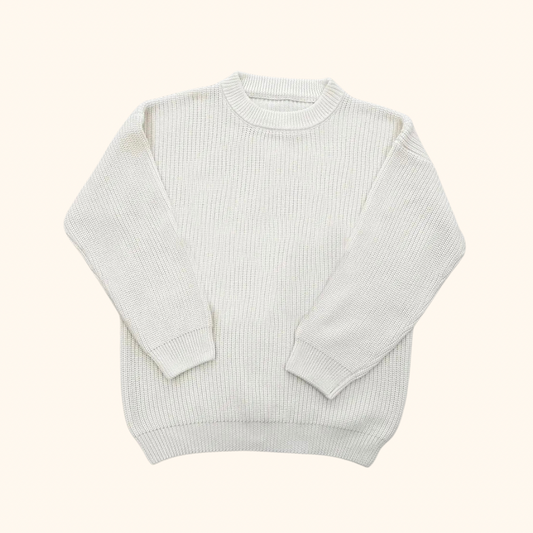 Cotton Sweater | Off white |