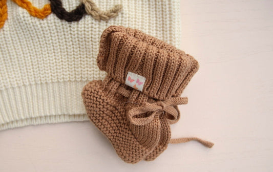 Knitted Coffee Booties